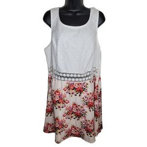 RUE 21 Plus Size floral lace fit and flare dress size 3x